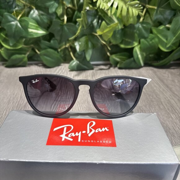 NEW RAY-BAN RB 4171 ERIKA 622/8G BLACK AUTHENTIC SUNGLASSES W/CASE 54-18 main image 4